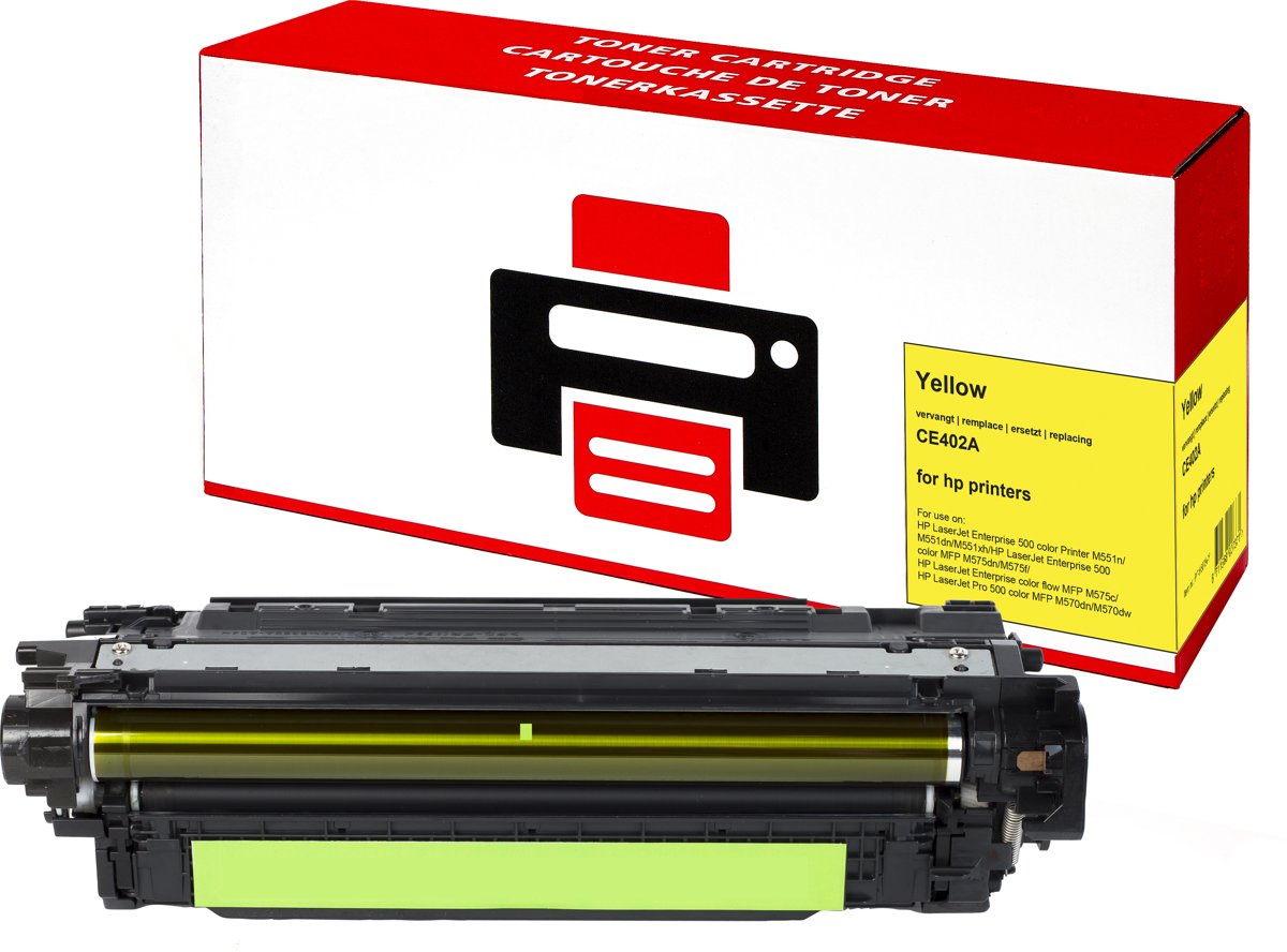 HP 507A (CE402A) toner |Geel| - Pixeljet